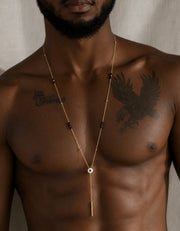 Sacred Gaze Lariat Necklace Zj