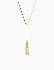 Noir Tassel Necklace Zj