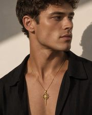 Solar Skull Necklace Zj