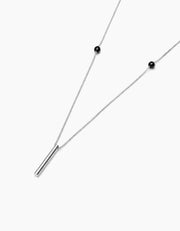 Obsidian Bar Necklace Zj