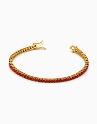 Ruby Tennis Bracelet