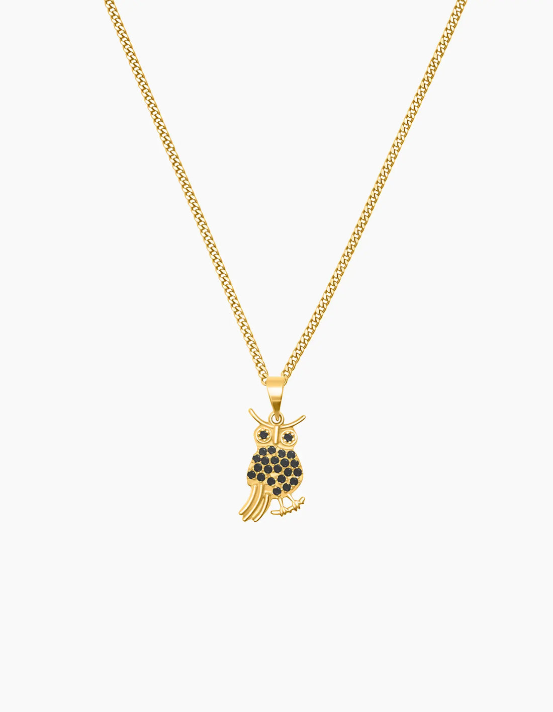 Athena Owl Necklace GOLD PLATED